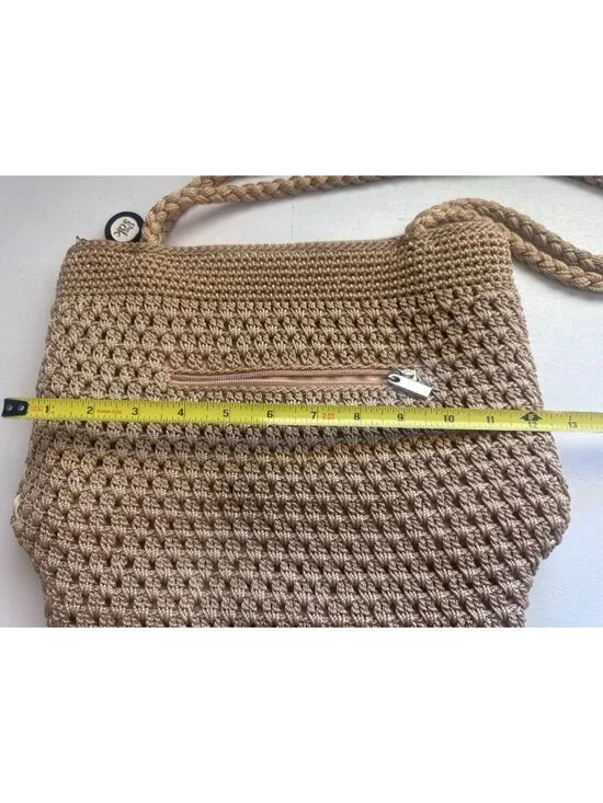 The Sak Purse Beige Multicolor Ribbons Riviera Shoulder Bag Beachy Boho Summer - Picture 14 of 16